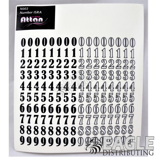 Racing Numbers Decal-ATTN002