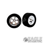 3/32 x 1 3/16 x .500 20" Blade Drag Rear Wheels, Nat. Rubber