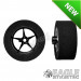 3/32 x 1 3/16 x .500 20" Black Star Drag Rear Wheels, Nat. Rubber