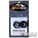 3/32 x 1 3/16 x .500 20" Black Star Drag Rear Wheels, Nat. Rubber-BNM2002B