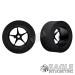 3/32 x 1 3/16 x .500 20" Black Star Drag Rear Wheels, Nat. Rubber