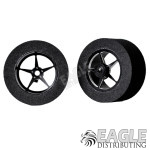 3/32 x 1 3/16 x .500 20" Black Star Drag Rear Wheels, Nat. Rubber