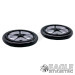 1/16 x 7/8 Scale 17" Black Star O-ring Drag Fronts-BNM2502B