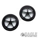 1/16 x 7/8 Scale 17" Black Star O-ring Drag Fronts-BNM2502B