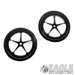 1/16 x 7/8 Scale 17" Black Star O-ring Drag Fronts-BNM2502B