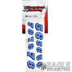 Light Blue Number Decals 5-8-CR040-58L