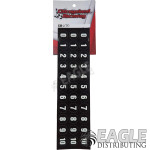 Black Meatball Number Decal 1-10-CR070