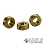 Unthreaded Brass Guide Nut with Setscrew