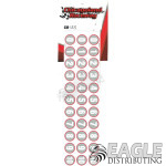 Meatball Numbers Grey/White-CR123