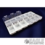 Plastic Box with 12 Individual Boxes (2.95 x 5.2 x .63)-DE214