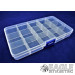 Clear Plastic Box w/15 configurable sections-DE215