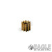 10T Brass Pinion Press fit (6 pcs)-DE50110-6