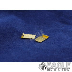 Gold Plated Short Guide Clips 1pr-DE701