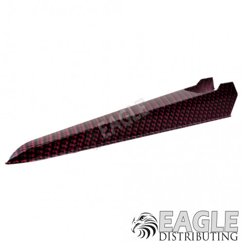 Red Carbon Fiber Hydro Dipped Plastic Dragster Body-EDP3009CP05