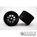 1/8 x 27mm x 18mm Black Nascar Rear Wheels w/Nat. Foam Tires-HR1101