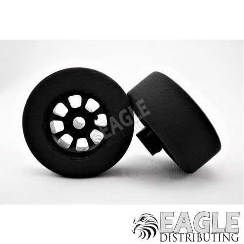 HR1102 Nascar front Black narrow wheel with foam tire 2 