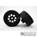1/8 x 27mm x 12mm Black Nascar Front Wheels w/Foam Tires-HR1102