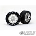 1/8 x 27mm x 12mm Silver Nascar Front Wheels w/Silicone Tires-HR1106