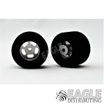 1/8 x 30mm x 16mm Silver 5-Slot Rear Wheels w/Foam Tires