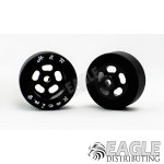 1/8 x 27mm x 12mm Black 5-Slot Front Wheels w/Silicone Tires