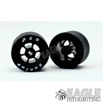 1/8 x 27mm x 18mm Black 6-Spoke Rear Wheels w/Silicone Tires