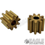 9T 48P Brass Pinion Gear (2)