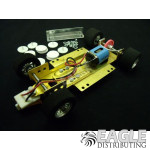 1:24 Scale RTR Less Body w/Adjustable Chassis, 26K RPM Motor, Nat. Rubber Tires, Silver Wheels