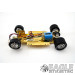 1/24 Scale RTR Less Body w/Adjustable Chassis, 18K RPM Motor, Silicone Tires, Silver Wheels-HRCH11