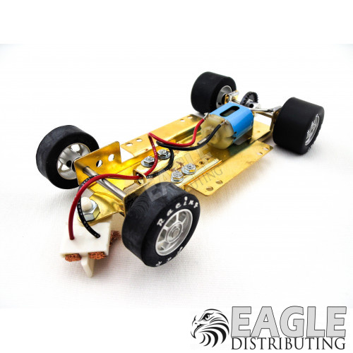 1/24 Scale RTR Less Body w/Adjustable Chassis, 18K RPM Motor, Silicone Tires, Silver Wheels-HRCH11