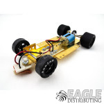 1:24 Scale RTR Less Body w/Adjustable Chassis, 18K RPM Motor, Silicone Tires, Black Wheels