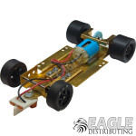 1:24 Scale RTR Less Body w/Adjustable Chassis, 18K RPM Motor, Silicone Tires, Black Wheels