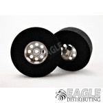 1.03 x .285 8 Hole Rear Drag Wheels for 3/32" Axle w/Hardcore Rubber Wheels for 3/32" Axle