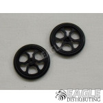 17in Scale O-ring Black Spider Drag Front Wheels