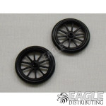 Scale Series 17 10 Spoke Drag Front Wheels, Black