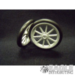 Scale Series 17 10 spoke Drag Front Wheels, Glass Bead Finish