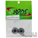 3/4 O-ring Black Weld Drag Front Wheels-JDS7042B