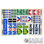 Classic Logos Mobile BP Exxon Sticker Sheet-JK2004ST