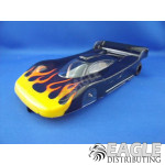 1:24 Scale RTR, 4" Cheetah 21 Chassis, Hawk 7, 64 Pitch, GT1, Porsche Painted w/Flames Body