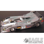 1:24 Scale RTR, 4" Cheetah 21 Chassis, Hawk 7, 64 Pitch, LMP, Audi R8 Custom Body, Silver Audi #7 Livery