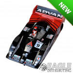1:24 Scale RTR, 4" Cheetah 21 Chassis, Hawk 7, 64 Pitch, GT1, Dome Custom Body, Advan #9 Livery