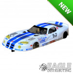 1:24 Scale RTR, 4" Cheetah 21 Chassis, Hawk 7, 64 Pitch, GT, Viper Custom Body, White Viper #52 Livery