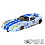 1:24 Scale RTR, 4" Cheetah 21 Chassis, Hawk 7, 64 Pitch, GT, Viper Custom Body, White Viper #52 Livery