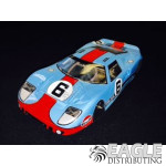 1:24 Scale RTR, 4" Cheetah 21 Chassis, Hawk 7, 64 Pitch, RETRO, Ford GT Custom Body, Gulf #6 Livery-JK20417181