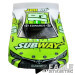 1:24 Scale RTR, 4" Cheetah 21 Chassis, Hawk 7, 64 Pitch, Stock Car, Toyota Custom Body, Subway #19 Livery