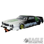 1:24 Scale RTR, 4" Cheetah 21 Chassis, Hawk 7, 64 Pitch, Vintage, 71 Camaro Custom Body, Monster Energy #30 Livery