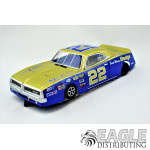 1:24 Scale RTR, 4.5" Cheetah 21 Chassis, Hawk 7, 64 Pitch, Vintage, Charger Custom Body, Blue #22 Livery