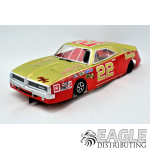 1:24 Scale RTR, 4.5" Cheetah 21 Chassis, Hawk 7, 64 Pitch, Vintage, Charger Custom Body, Dodge #22 Livery