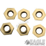 Brass Guide Nut 9mm Socket (6pcs)-JK35161