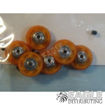 45 Tooth, 80 Pitch, 2mm Bore Straight Polymer Spur Gear