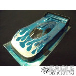 4" Porsche GT1, Painted with Flames Body, .007" (Colors Vary)-JK7178BPF